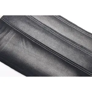 Qualità stabile 9.8oz buon tessuto Jeans da donna elasticizzato nero mercerizzato OE Stretch 70/71 ''tessuto Denim di cotone prezzi al metro