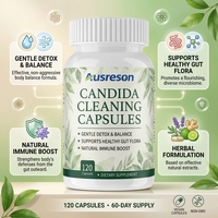 OEM Candida Cleaneaning Advanced Complex Probiotics Natural Herbs Cleaning Colon Detox Supplements Candida Cleaning Capsules