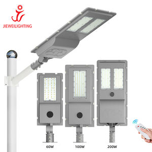 Jiewei-luz de inducción inteligente para patio público, Panel Solar Led SMD de alta calidad, 60w, 100w, 200w - Product Image 2