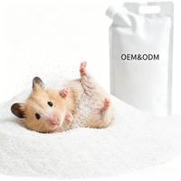 Pasir Mandi Gurun Alami Rendah Debu untuk Perawatan Hewan Kecil seperti Hamster, Chinchilla, dan Gerbil