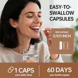 Cápsulas de Canela de Ceilão Orgânica Suporte de Energia e Metabolismo para Homens e Mulheres 60 Cápsulas Extrato de Planta de Canela de Ceilão - Product Image 4