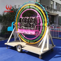 Manèges de parc d'attractions de haute qualité, gyroscope humain portable pour enfants et adultes en promotion