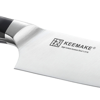 KEEMAKE 6 adet mutfak bıçakları Set yüksek karbon alman çelik ABS kolu ile 1.4116 yüksek kaliteli şefin bıçak