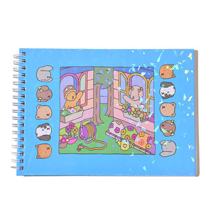 Nouveau Cahier <span class=keywords><strong>de</strong></span> Coloriage et <span class=keywords><strong>de</strong></span> <span class=keywords><strong>Dessin</strong></span> A5 pour Enfants 2026, Motif Ours Mignon, Reliure Spirale, Livre <span class=keywords><strong>de</strong></span> Croquis et <span class=keywords><strong>de</strong></span> Gribouillage à l'Aquarelle - Product Image 1
