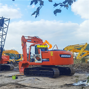 Excavatrice sur pneus compacte Doosan DH150LC-7 d'occasion en bon état et peinte, 15 tonnes DH 150LC-7 DH150 - Product Image 4