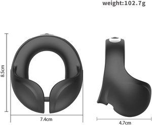 Doppelmotor für Ringe Silikon Penisring Paar-Vibrator 10 Vibrationsmodi Klitoris Hoden Stimulation 100% Wasserdicht - Product Image 2