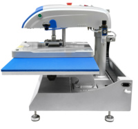Nouvelle presse à chaud pneumatique semi-automatique industrielle pour transferts grand format sur vêtements