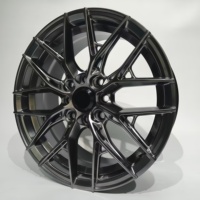 Rines de Aleación Negros Nuevos de 17-18 Pulgadas, Fabricación por Flujo, Personalizados OEM ODM, Ajuste Universal para Autos y SUVs