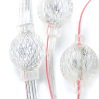 Luces LED 3D de matriz de píxeles Shiji Lighting, bola de 25 mm, DMX SPI RGB a todo color, luces programables para cortinas de parques temáticos