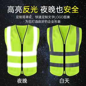 เสื้อกั๊กสะท้อนแสงแบบกำหนดเอง สีเขียวสะท้อนแสง แถบสะท้อนแสงที่ไหล่และเอวสองชั้น สำหรับงานก่อสร้างและงานจราจร - Product Image 5