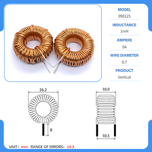8uh 20A Điện PFC cộng hưởng 090125/229125 tần số cao cuộn dây sendust lõi PFC cuộn cảm Choke cuộn dây - Product Image 3