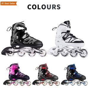 Istaride - Patines en Línea Ajustables de 4 Ruedas, Patines en Línea con Ruedas en Línea, Zapatos de Patinaje para Adultos - Product Image 6