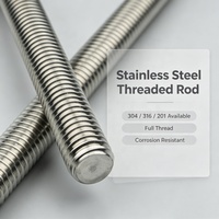 Stainless Steel DIN 975 Plain Right Hand Fully Threaded Rod M14-M36 for Heavy Industry Applications