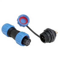 Connecteur d'aviation circulaire étanche IP68 série SP, connecteur à vis mâle-femelle 2-12 broches, connecteur de câble d'alimentation 380V