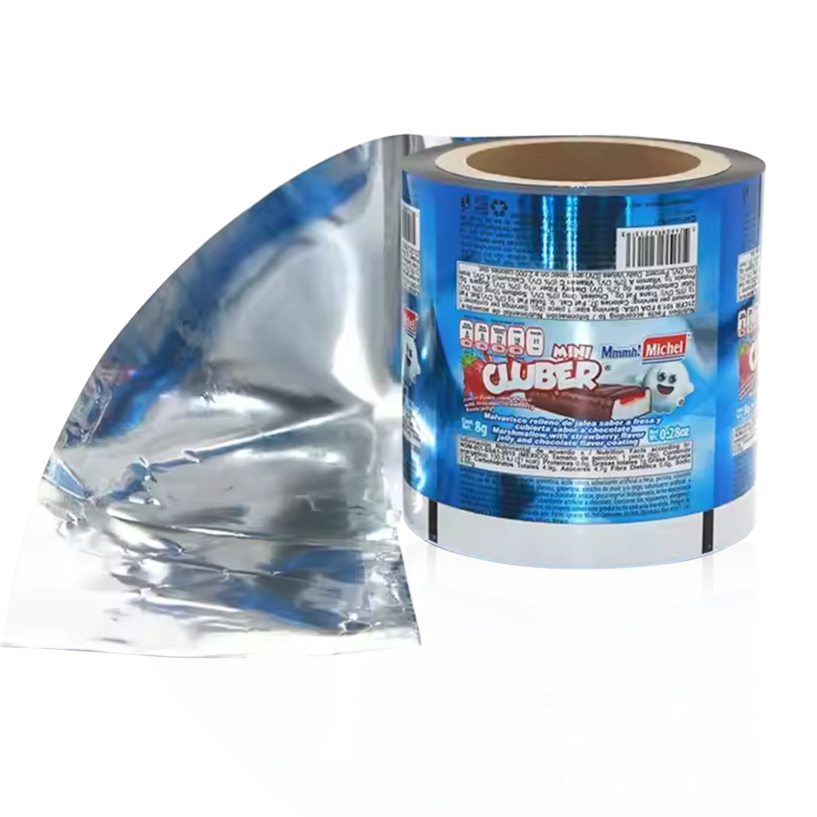 Food Grade Pearlized LDPE & PET Plastic Foil Packaging Film Glossy Laminated Roll for Instant Noodles Snacks Candies