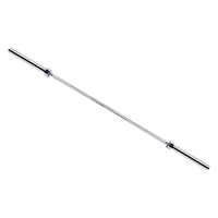 Barre d'haltérophilie 700LB en chrome dur avec poignée moletée anti-dérapante standard pour la musculation à domicile et la remise en forme, poids réglable