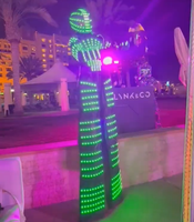 Prix usine LED vêtements lumineux Led Robot costume pour Performance LED Robot Cosplay Costume salle de bal spectacle vêtements luminescents