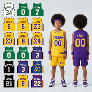 2627 Nueva <span class=keywords><strong>Camiseta</strong></span> Deportiva de Secado Rápido con Bordado Personalizado de James Bryant 24, Ja Morant 12, Curry 30, Doncic 77 para Niños, Camisetas de <span class=keywords><strong>Baloncesto</strong></span> para Jóvenes - Product Image 1