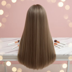 Pelucas Frontales de Encaje HD de Cabello Humano al por Mayor, Transparentes, de Longitud Larga, con Gorros Pequeños/Grandes, 150% de Densidad, Cabello Humano Virgen sin Pegamento - Product Image 1