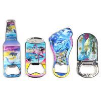 Ouvre-bouteille de bière en métal personnalisé avec logo en alliage de zinc, souvenir de plage, femme sexy en bikini, aimant de réfrigérateur