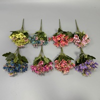 Fleur artificielle en soie réaliste, petite fleur de lys 3D, 6 tiges, 18 têtes, pour mariage, accessoires de photographie, décoration de maison et de bureau