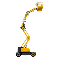 Nouvelle Plateforme Élévatrice à Ciseaux Articulée Diesel Hydraulique à Bras Courbé, Prix Usine, Dotée de Moteur, Pompe et Engrenages