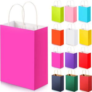 Bolsa de Papel Kraft Reciclable KM de 16*8*22cm con su Propio Logotipo, Bolsa de Regalo Personalizada a Color, Bolsa de Compras - Product Image 5