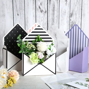 Recycled Materials Luxury Folding <strong>Flower</strong> Paper Packaging <strong>Box</strong> Glossy/Matt Lamination Embossing Elegant Bouquet Envelope <strong>Box</strong> Type - Product Image 6