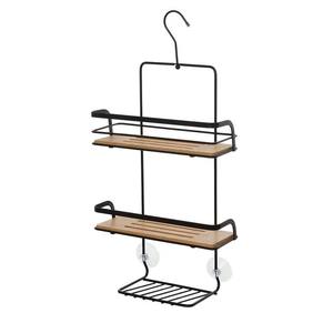 HAITI LINE - ESTANTE DE 3 NIVELES EN NEGRO Y NATURAL - Product Image 1