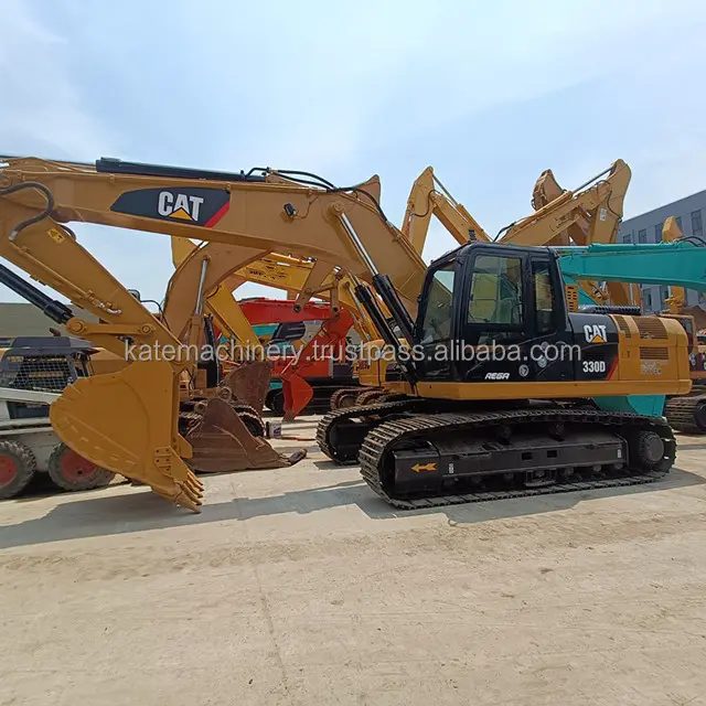 USED Excavating machine CAT 330D crawler hydraulic excavator digger earth-scooping stable performance hot sale