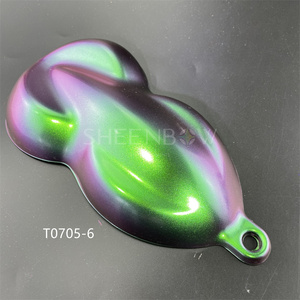Sheenbow số lượng lớn sơn xe multichrome Aurora bột siêu màu chuyển đổi Tắc Kè Hoa sắc tố mạnh mẽ Chrome ultrashift số lượng lớn sắc tố - Product Image 5