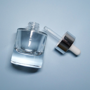 New Thick Bottom <b>Essential</b> <b>Oil</b> Dropper Bottle Cosmetic Glass Luxury Flat Shoulder Customized Logo 20ml 30ml 50ml Personal Care - Product Image 6