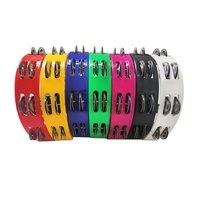 OEM Selling Single Row Tambourine Hand Bell Percussion Instruments From China for KTV Parties and Live Performance