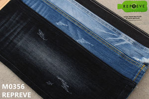 Matériau unifi repreve en polyester recyclé avec tissu denim flammé pour jean homme - Product Image 3