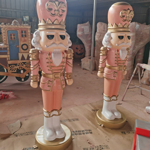 Sculpture de roi <span class=keywords><strong>casse</strong></span>-noisettes en fibre de verre pour extérieur, idéale pour la décoration de Noël et d'événements, en résine, pour affichage festif en centre commercial - Product Image 2