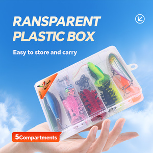 Kit de pêche WEIHE 116 pièces, combo d'accessoires de pêche, leurres souples, leurres crayon, leurres minnow, accessoires, boîte de rangement, Pesca - Product Image 3