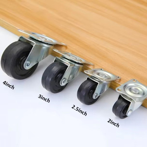 Durable 3 Inch Ball Bearing Rubber Universal Swivel Casters Adjustable Midcentury Eco <b>Wheels</b> Outdoor Office Chair <b>Replacement</b> - Product Image 3