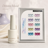 Suuseegel 2026 Nouvelle Arrivée Dream Island Kit de Vernis Gel Effet Œil de Chat Perles de Verre 10 Couleurs 15ml pour Salon de Manucure