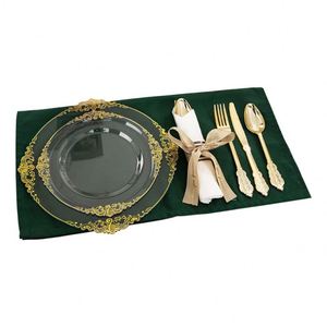 Transparent Plates Plastic Plate for Wedding <b>Cake</b> <b>Slices</b> with Silk Screen Printing Logo - Product Image 2