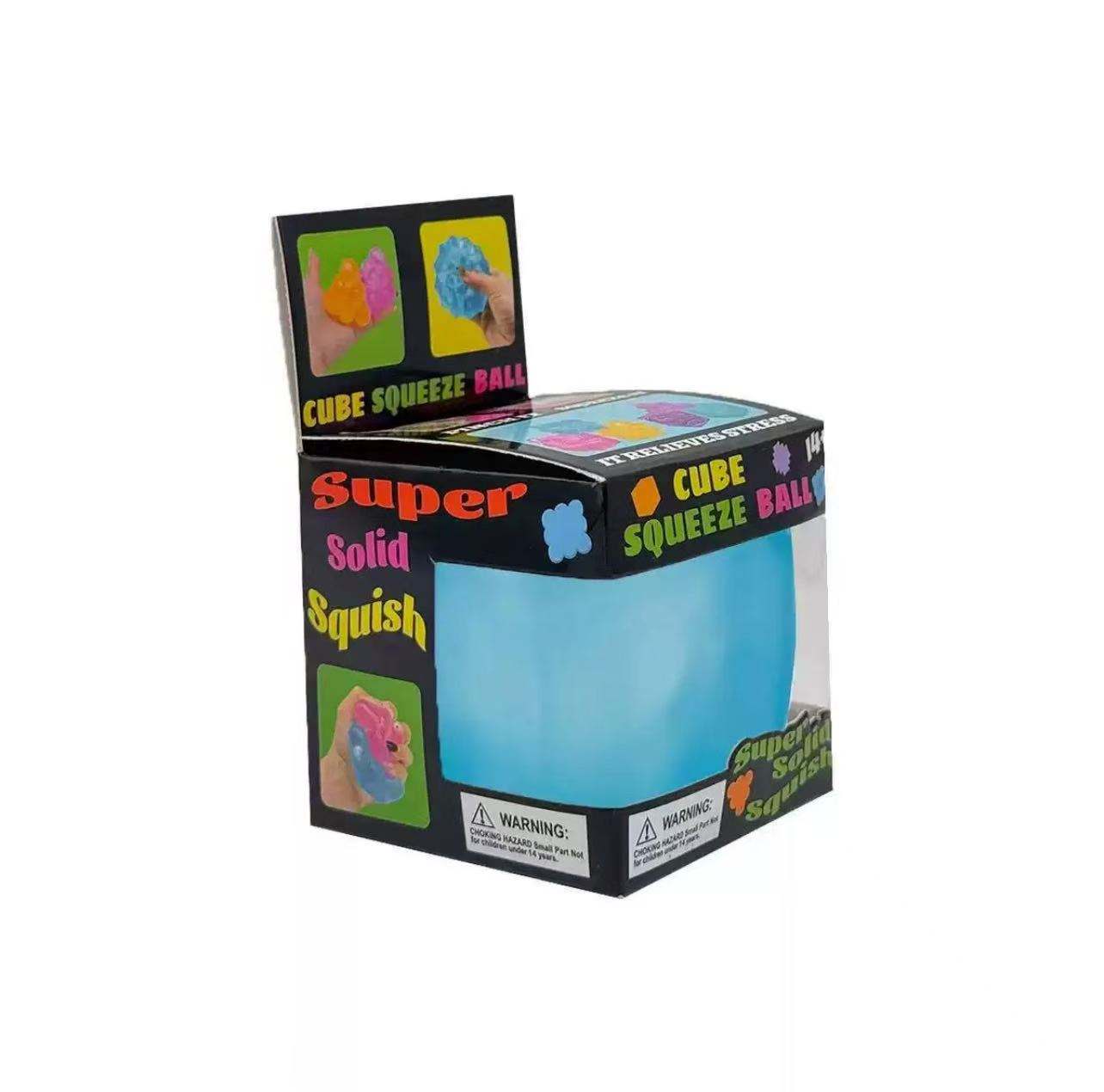 Nice Cube Kids Adults Fidget Toy-Slow Rising Sensory Anxiety Stress Relief Toy Ice Squeeze Ball Super Solid Squish For Kid Adult
