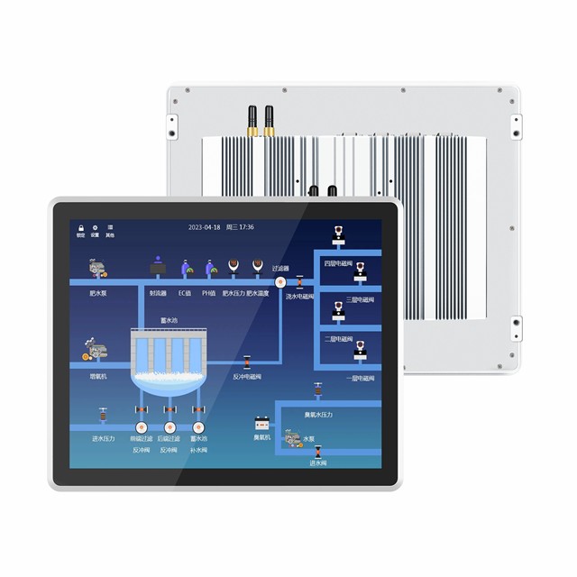 17 Inch Dustproof IP65 Industrial Panel PC Fanless Cooling System Capacitive Touchscreen Stable Motherboard Embedded