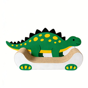 Custom-made adorable dinosaur <b>cat</b> <b>scratching</b> board, made of thickened corrugated cardboard, wear-resistant, scratch-resistant, - Product Image 3