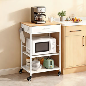 Chariot <span class=keywords><strong>de</strong></span> rangement <span class=keywords><strong>de</strong></span> <span class=keywords><strong>cuisine</strong></span> roulant <span class=keywords><strong>VASAGLE</strong></span> avec tiroir, îlot <span class=keywords><strong>de</strong></span> <span class=keywords><strong>cuisine</strong></span> mobile sur roulettes - Product Image 2