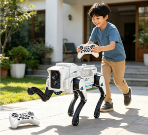<span class=keywords><strong>Robot</strong></span> chien loup mécanique bionique intelligent RC, télécommandé, programmable, pour cascades et marche, <span class=keywords><strong>robot</strong></span> quadrupè<span class=keywords><strong>de</strong></span> militaire, jouet cadeau - Product Image 2