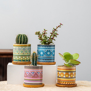 Vasi in ceramica <span class=keywords><strong>per</strong></span> interni in stile Boho <span class=keywords><strong>per</strong></span> <span class=keywords><strong>piante</strong></span> decorazioni da giardino vasi da fiori <span class=keywords><strong>fioriere</strong></span> succulente - Product Image 2