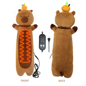 Mới đến siêu mềm <span class=keywords><strong>USB</strong></span> điện nước nóng capybara cơ thể gối sang trọng dài ấm Đệm Thú nhồi bông búp bê thoải mái di động - Product Image 1