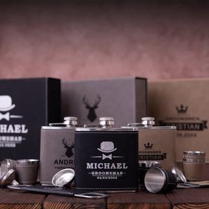 Recuerdo de Boda, Regalo para Padrinos de Boda, Abridor de Botellas de Cuero Personalizado con Grabado Láser, Regalos de Lujo, Set de Regalo para Hombre - Product Image 6