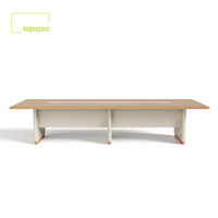Table de formation moderne de grande taille pour employés, table de conférence de bureau et combinaison de chaises, table de réunion