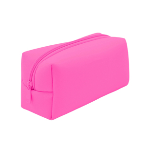 Étui de voyage en néoprène rose fluo personnalisé Royal Fair pour pinceaux de maquillage avec rouleau à pinceaux pour l'organisation des cosmétiques en déplacement - Product Image 2