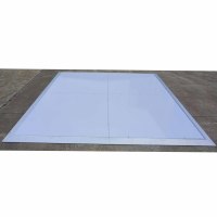 RK 4*4ft Weißer Tanzboden Hochglanz-Glitzer-Laminatboden mit 18mm Aluminiumlegierungsrahmen für Hochzeiten
